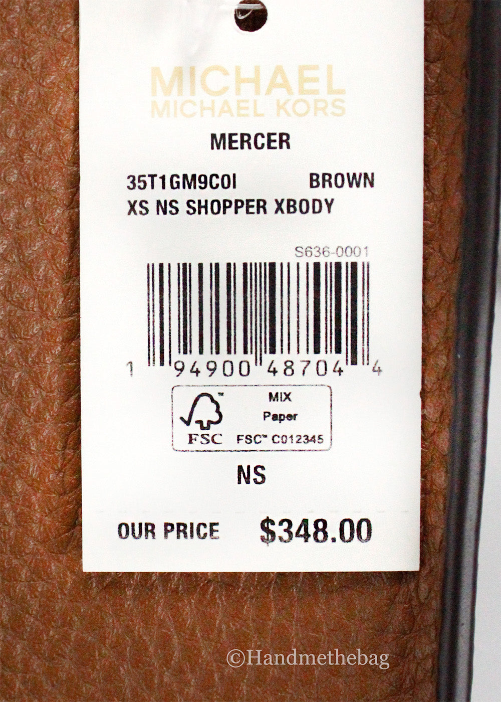 Michael Kors Mercer XS PVC North South Crossbody Bag