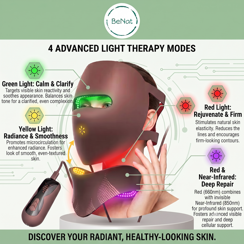 3D Phototherapy Anti-Aging Mask & Photonic Neck Sculpting System