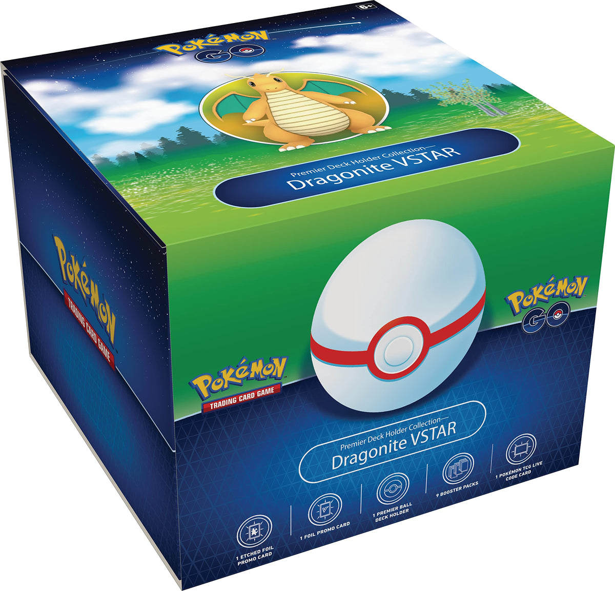 Pokemon TCG: Pokemon GO Premier Deck Holder Collection Dragonite VSTAR …