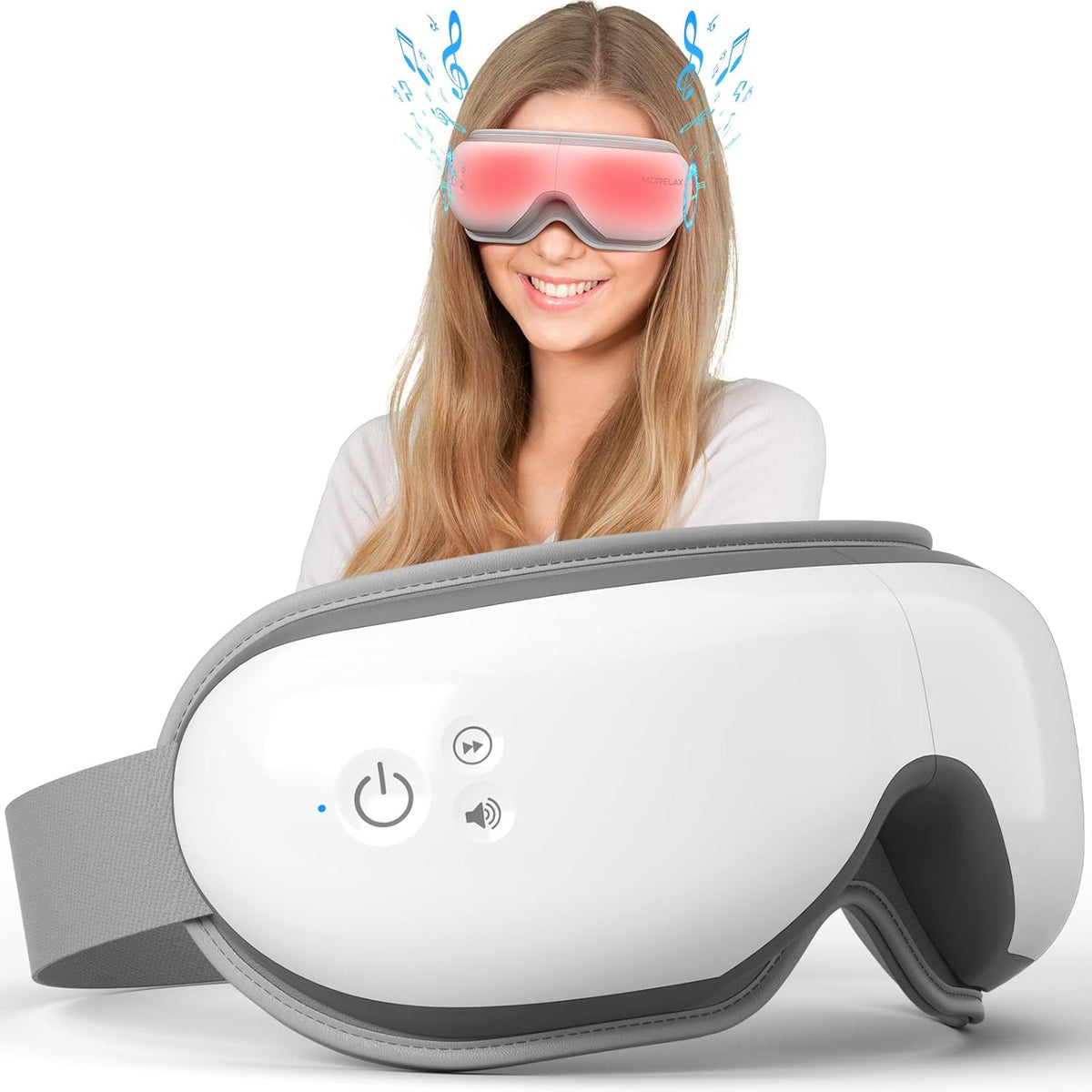 Eye Massager with Heat Birthday Christmas Gifts for Women Heated Eye Mask with Bluetooth Music Smart Eye Mask for Relax Eye Reduce Eye Strain