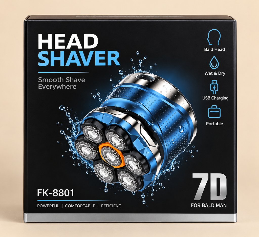 Head, face and body shaver 7D