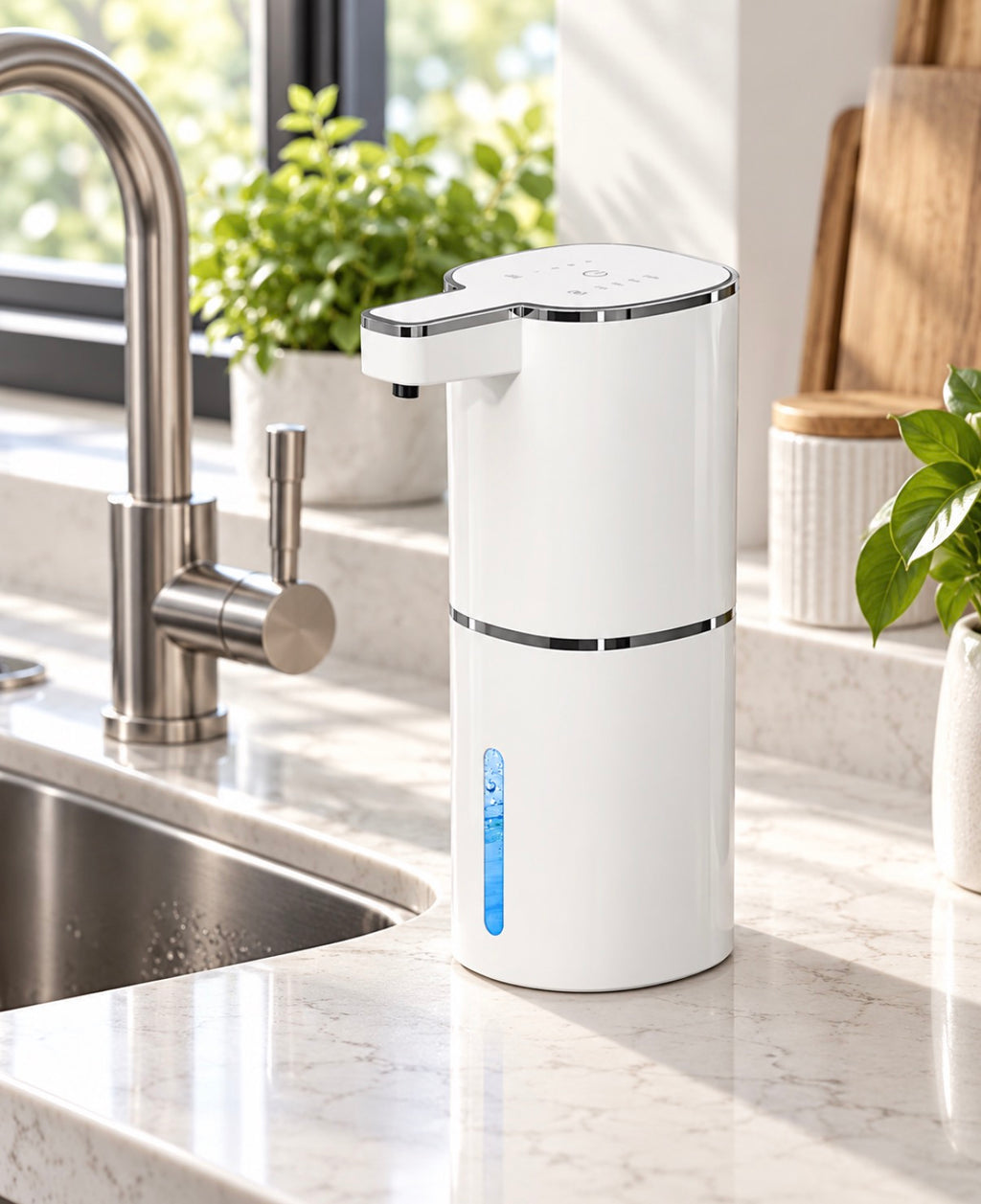 Automatic Touchless Soap Dispenser with LCD Screen- Rechargable