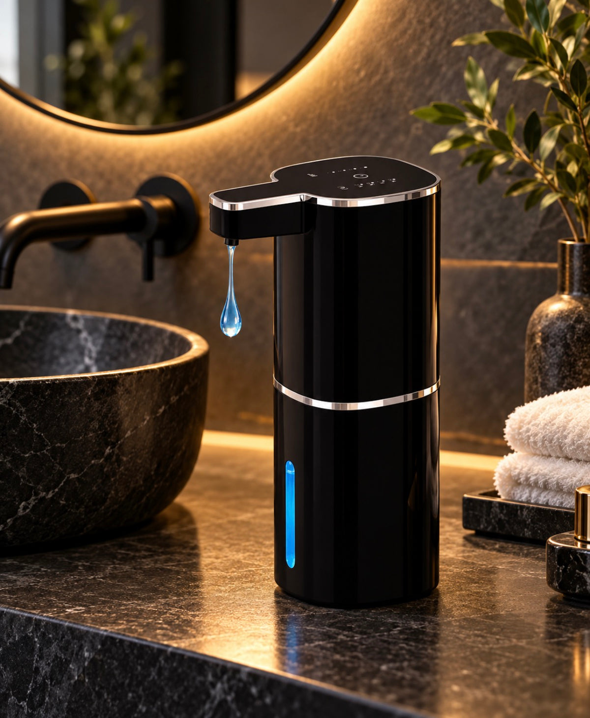 Automatic Touchless Soap Dispenser with LCD Screen- Rechargable