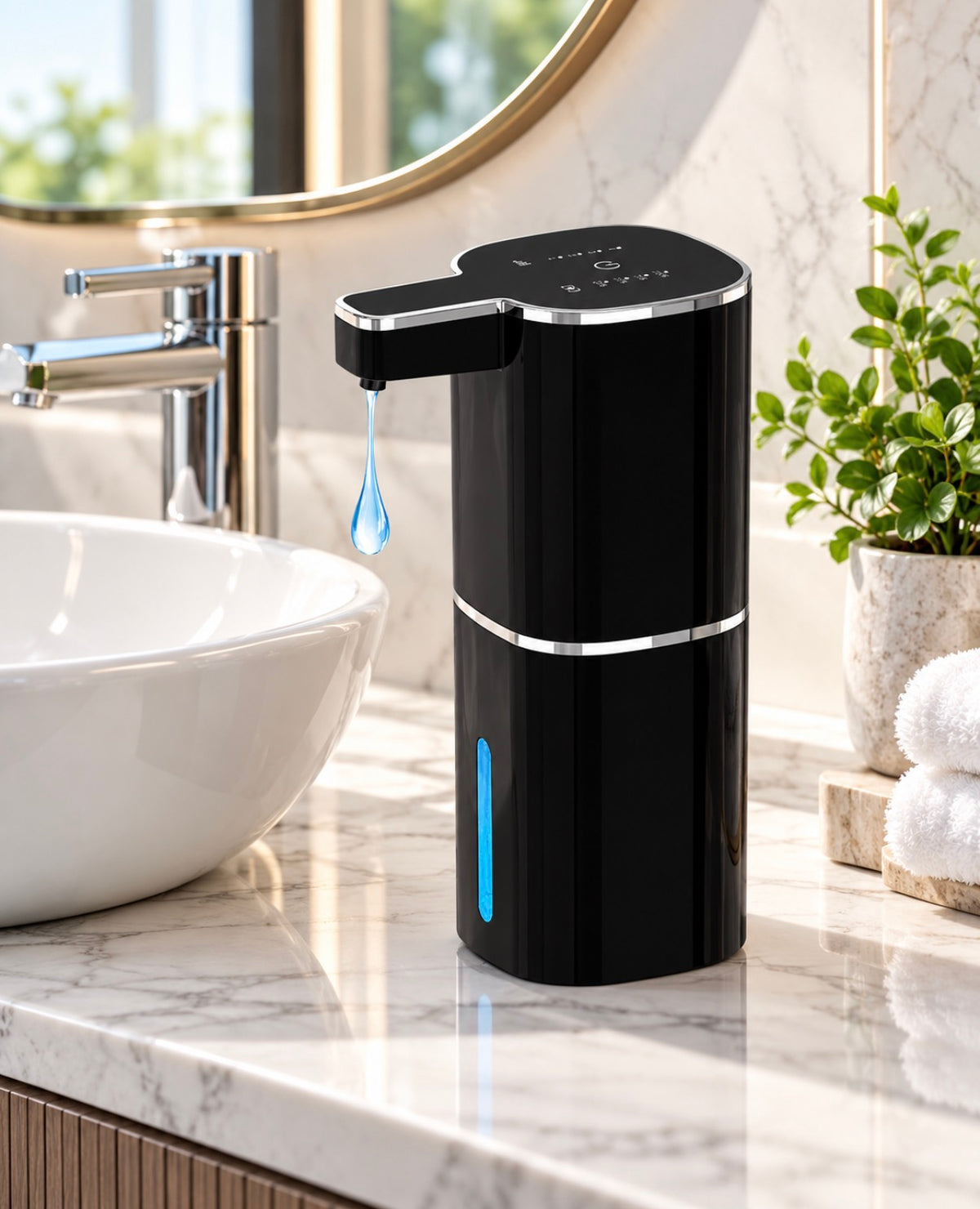 Automatic Touchless Soap Dispenser with LCD Screen- Rechargable