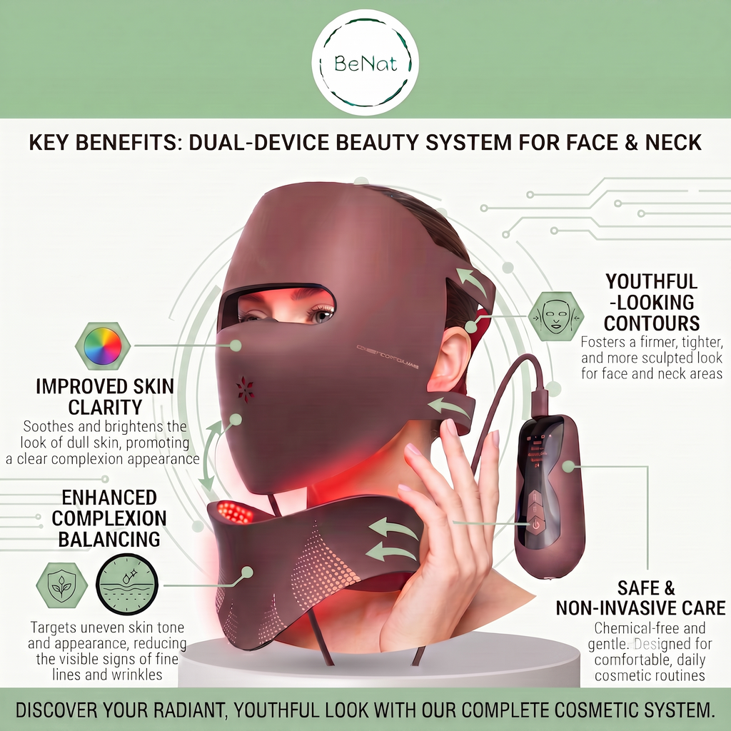 3D Phototherapy Anti-Aging Mask & Photonic Neck Sculpting System