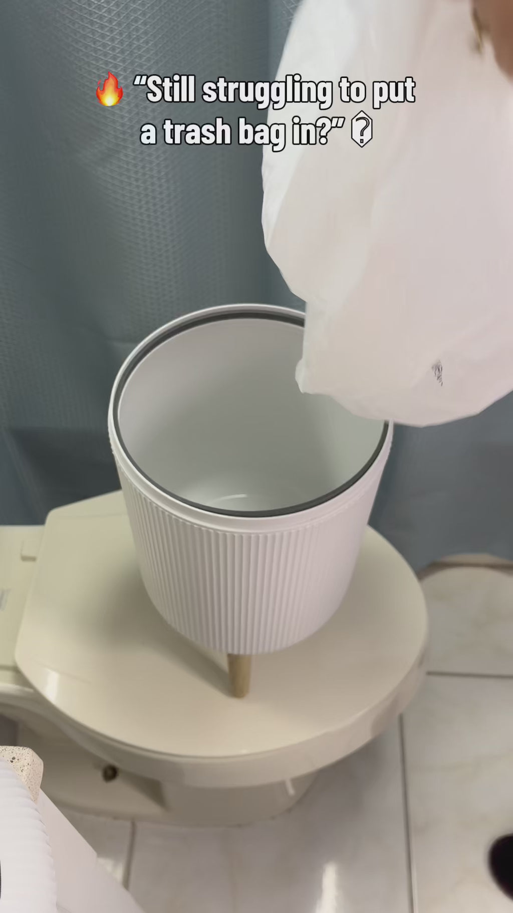 Smart Trash can with Motion Sensor, Automatic Bag Suction & USB-C Rechargable Battery